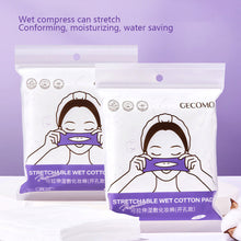 Load image into Gallery viewer, 80pcs/pack Perforated Wet Compress Cotton Pads Soft Skin-friendly Stretchable Cotton Pads Convenient Facial Makeup Cotton Pads Beauty Tool