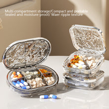 Load image into Gallery viewer, Portable Pill Box Moistureproof Dustproof Sealed Medicine Dispensing Box Multipurpose Daily Medication Jewelry Storage Box