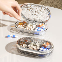 Load image into Gallery viewer, Portable Pill Box Moistureproof Dustproof Sealed Medicine Dispensing Box Multipurpose Daily Medication Jewelry Storage Box