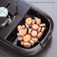 Load image into Gallery viewer, Compact Portable 2 in 1 Pill Cutter Medicine Box Creative Adjustable Pill Splitter High-capacity Medicine Storage Box
