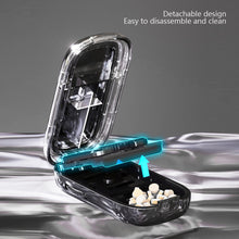 Load image into Gallery viewer, Compact Portable 2 in 1 Pill Cutter Medicine Box Creative Adjustable Pill Splitter High-capacity Medicine Storage Box