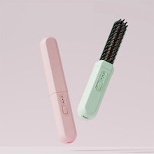 Load image into Gallery viewer, Mini Portable Wireless Hair Straightener Rechargeable Negative Ion Dual-purpose Hair Straightener Curling Iron Hair Style Tool