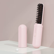 Load image into Gallery viewer, Mini Portable Wireless Hair Straightener Rechargeable Negative Ion Dual-purpose Hair Straightener Curling Iron Hair Style Tool