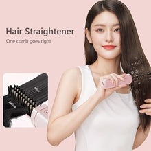 Load image into Gallery viewer, Mini Portable Wireless Hair Straightener Rechargeable Negative Ion Dual-purpose Hair Straightener Curling Iron Hair Style Tool