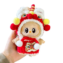 Load image into Gallery viewer, New Year's Suit Mini Fashionable Keychain Doll Clothes Cute Exquisite Dolls Decoration Accessories for 15/17CM Labubu Doll