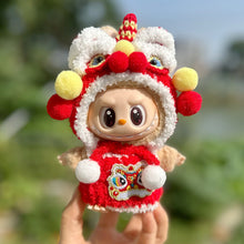 Load image into Gallery viewer, New Year's Suit Mini Fashionable Keychain Doll Clothes Cute Exquisite Dolls Decoration Accessories for 15/17CM Labubu Doll