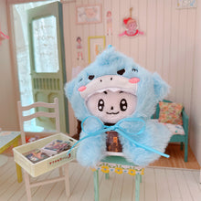 Load image into Gallery viewer, Cute Shark Dinosaur Shawl Cloak Doll Clothes Mini Fashionable Exquisite Dolls Decoration Accessories for Labubu Doll