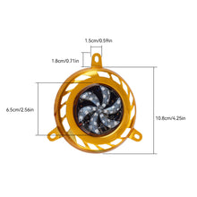Load image into Gallery viewer, Motorcycle Air Blade Cover Radiator Heat Shield Protective Cover with Colorful LED Light Radiator Cover Rotary Fan Grille Shield