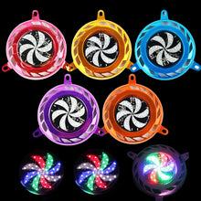 Load image into Gallery viewer, Motorcycle Air Blade Cover Radiator Heat Shield Protective Cover with Colorful LED Light Radiator Cover Rotary Fan Grille Shield