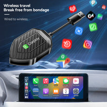 Load image into Gallery viewer, Universal 2 in 1 Wireless CarPlay Adapter Wireless Android Auto Wired To Wireless Adapter play Ai Box Adapter For lPhone
