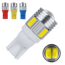 Load image into Gallery viewer, T10 Car W5W 6SMD 5630 LED Bulb Reverse Signal Light Reading Lamps DC 12V Auto Wedge Side License Plate Light Trunk Lamps