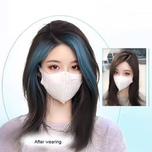 Load image into Gallery viewer, Highlight Dyeing Bangs Wig Long Hair Synthetic Fiber Women Natural Color Skull Top Fluffy Simulation Bangs Wig Piece
