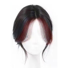 Load image into Gallery viewer, Highlight Dyeing Bangs Wig Long Hair Synthetic Fiber Women Natural Color Skull Top Fluffy Simulation Bangs Wig Piece