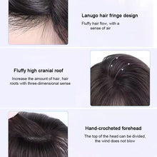 Load image into Gallery viewer, Highlight Dyeing Bangs Wig Long Hair Synthetic Fiber Women Natural Color Skull Top Fluffy Simulation Bangs Wig Piece