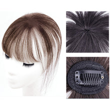 Load image into Gallery viewer, Air Bangs Wig Piece Invisible High-temperature Silk Bangs Patch Wig for Girls with No Marks on The Top of The Head Hair Repair Wig