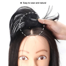 Load image into Gallery viewer, Air Bangs Wig Piece Invisible High-temperature Silk Bangs Patch Wig for Girls with No Marks on The Top of The Head Hair Repair Wig
