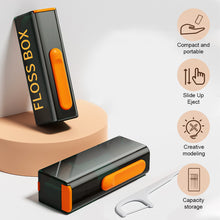 Load image into Gallery viewer, 10Pcs Floss Portable Floss Box Auto Pop Up Mini Transparent Floss Stick Storage Box Oral Care Floss Organiser Storage Box