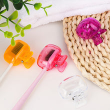 Load image into Gallery viewer, Plastic Portable Travel Toothbrush Head Covers Toothbrush Protector Cap Brush Pod Case Protective Clip for Household Travel