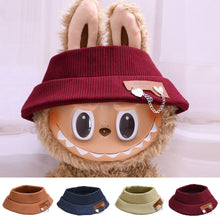 Load image into Gallery viewer, Doll Hat for Dollhouse Miniature 37cm Labubu Color Match Hat Kawaii Cute Doll Accessories Kids Girls Toys