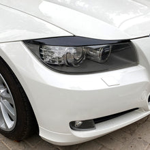 Load image into Gallery viewer, Car Headlight Eyebrows Eyelid Cover ABS Stickers Gloss Black For BMW 3 Series E90 E91 2005 2006 2007 2008 2009 2010 2011 Sedan / Touring
