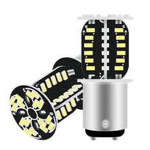 Load image into Gallery viewer, Motorcycle 1157 LED Brake Light BAY15D LED 64SMD DRL Water Flashing Strobe Reversing Parking Lamp Car Turn Signal Tail Lamp