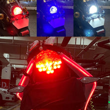 Load image into Gallery viewer, Motorcycle 1157 LED Brake Light BAY15D LED 64SMD DRL Water Flashing Strobe Reversing Parking Lamp Car Turn Signal Tail Lamp