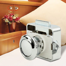 Load image into Gallery viewer, Zinc Alloy Camper Car Push Button Latches Cabinet Door Catch Lock for RV Caravan Boat Motor Home Cabinet Drawer Latch Button Locks