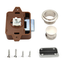 Load image into Gallery viewer, Zinc Alloy Camper Car Push Button Latches Cabinet Door Catch Lock for RV Caravan Boat Motor Home Cabinet Drawer Latch Button Locks