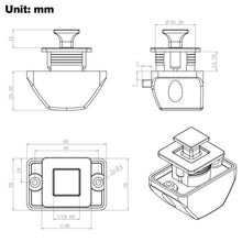 Load image into Gallery viewer, Camper Car Push Lock Drawer Lock for RV Caravan Boat Motor Home kitchen Cabinet Latch Button Locks Keyless Furniture Door Lock
