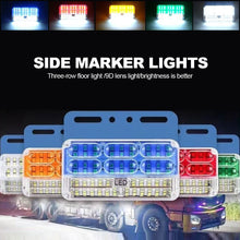 Load image into Gallery viewer, 24V Truck Clearance Lights LED Trailer Side Marker Lights Turn Signal Lamp Red White Amber Lorry Tractor Tail Light