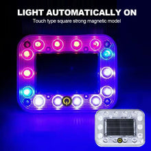 Load image into Gallery viewer, Car Solar Night Safety Flashing Led Light Super Strong Magnetic Base Car Warning Lamp Anti-Collision Wide Tail Light Auto Tool