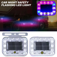 Load image into Gallery viewer, Car Solar Night Safety Flashing Led Light Super Strong Magnetic Base Car Warning Lamp Anti-Collision Wide Tail Light Auto Tool