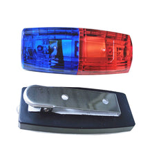 Load image into Gallery viewer, LED Shoulder Warning Light Shoulder Clip Light Sanitation Worker Safety Patrol Alarm Flash Signal Strobe Red Blue Lamp
