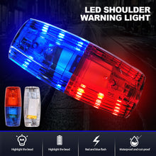 Load image into Gallery viewer, LED Shoulder Warning Light Shoulder Clip Light Sanitation Worker Safety Patrol Alarm Flash Signal Strobe Red Blue Lamp