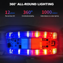 Load image into Gallery viewer, LED Shoulder Warning Light Shoulder Clip Light Sanitation Worker Safety Patrol Alarm Flash Signal Strobe Red Blue Lamp