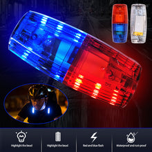 Load image into Gallery viewer, LED Shoulder Warning Light Shoulder Clip Light Sanitation Worker Safety Patrol Alarm Flash Signal Strobe Red Blue Lamp