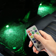 Load image into Gallery viewer, LED Remote Control Car Interior Atmosphere Backlight Ambient Mood Foot Light Decorative Lamp Auto Accessories
