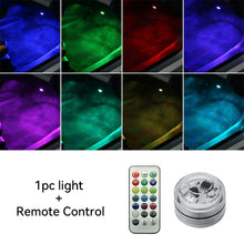 Load image into Gallery viewer, LED Remote Control Car Interior Atmosphere Backlight Ambient Mood Foot Light Decorative Lamp Auto Accessories