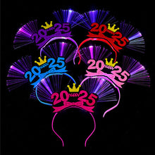 Load image into Gallery viewer, 2025 Happy New Year Party Headband Head Buckle New Year Decoration Funny Props Headdress Masquerade Xmas Party Decor