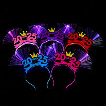 Load image into Gallery viewer, 2025 Happy New Year Party Headband Head Buckle New Year Decoration Funny Props Headdress Masquerade Xmas Party Decor