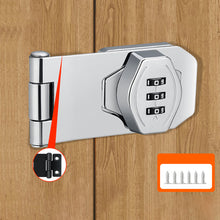 Load image into Gallery viewer, Household Cabinet Password Hasp Locks Cabinet Door Combination Lock Door Security Slide Latch Lock for Small Doors Cabinets Door