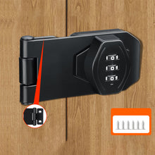 Load image into Gallery viewer, Household Cabinet Password Hasp Locks Cabinet Door Combination Lock Door Security Slide Latch Lock for Small Doors Cabinets Door