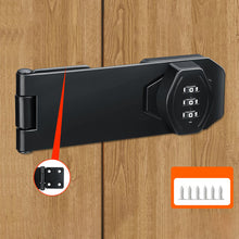 Load image into Gallery viewer, Household Cabinet Password Hasp Locks Cabinet Door Combination Lock Door Security Slide Latch Lock for Small Doors Cabinets Door