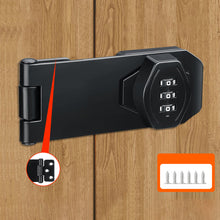 Load image into Gallery viewer, Household Cabinet Password Hasp Locks Cabinet Door Combination Lock Door Security Slide Latch Lock for Small Doors Cabinets Door