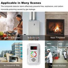 Load image into Gallery viewer, Natural Gas Detector And Carbon Monoxide CO Detector Combustible Gas Leak Detector Monitor For Co Lpg Methane In Kitchen