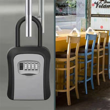 Load image into Gallery viewer, Plastic Key Lock Box Portable Combination Lockbox Wall-Mounted Key Storage Box Resettable Code Safe Security Lock Box for Home