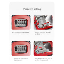 Load image into Gallery viewer, Plastic Key Lock Box Portable Combination Lockbox Wall-Mounted Key Storage Box Resettable Code Safe Security Lock Box for Home