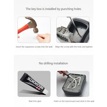 Load image into Gallery viewer, Plastic Key Lock Box Portable Combination Lockbox Wall-Mounted Key Storage Box Resettable Code Safe Security Lock Box for Home
