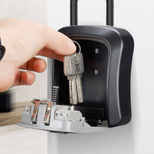 Load image into Gallery viewer, Plastic Key Lock Box Portable Combination Lockbox Wall-Mounted Key Storage Box Resettable Code Safe Security Lock Box for Home