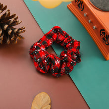 Load image into Gallery viewer, Simple Versatile Christmas Hair Band Colorful Grid Pattern Hair Rope Rubber Band High Elastic Hair Tie Headwear for Women